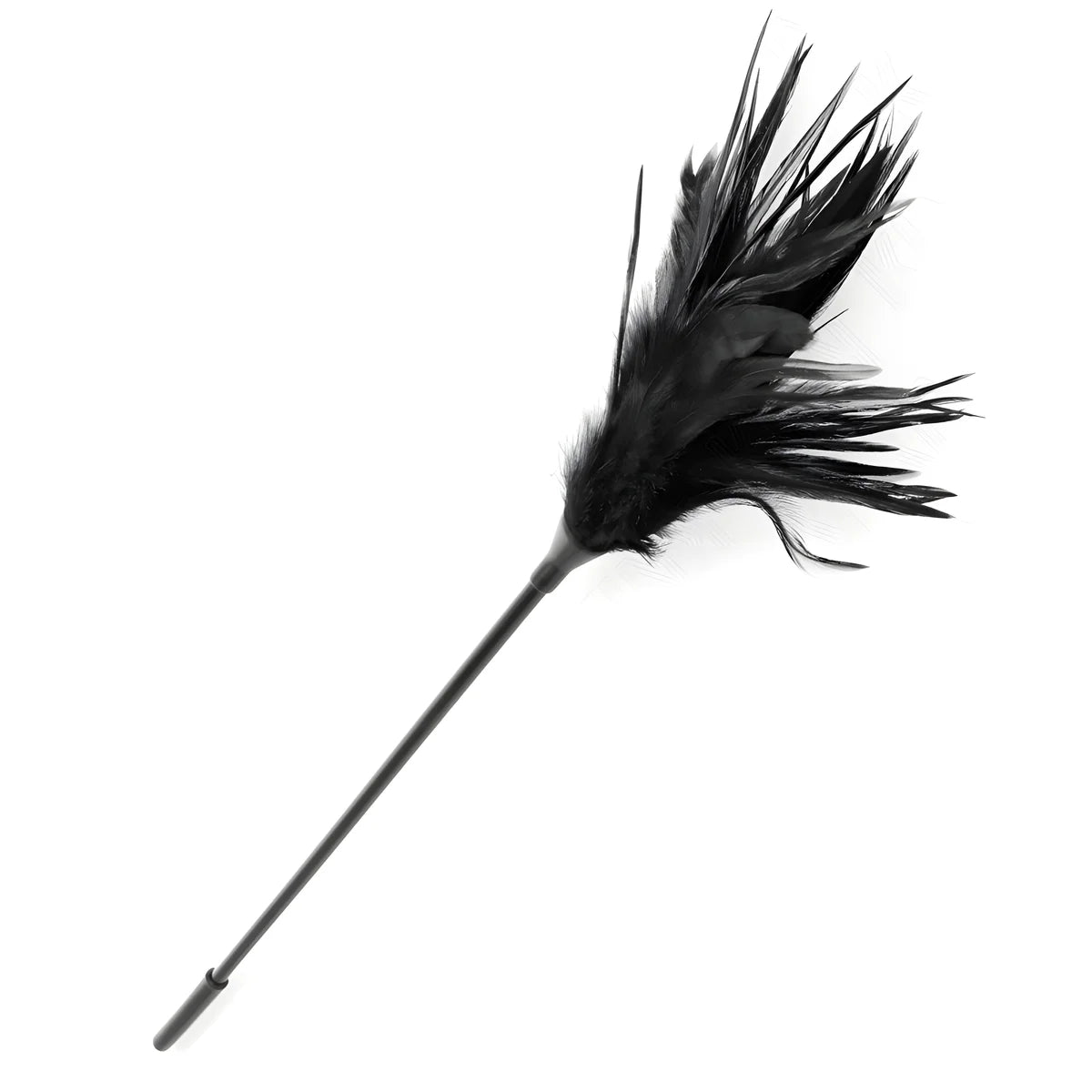 kink plusieurs plumes de chatouilles noires 45 cm