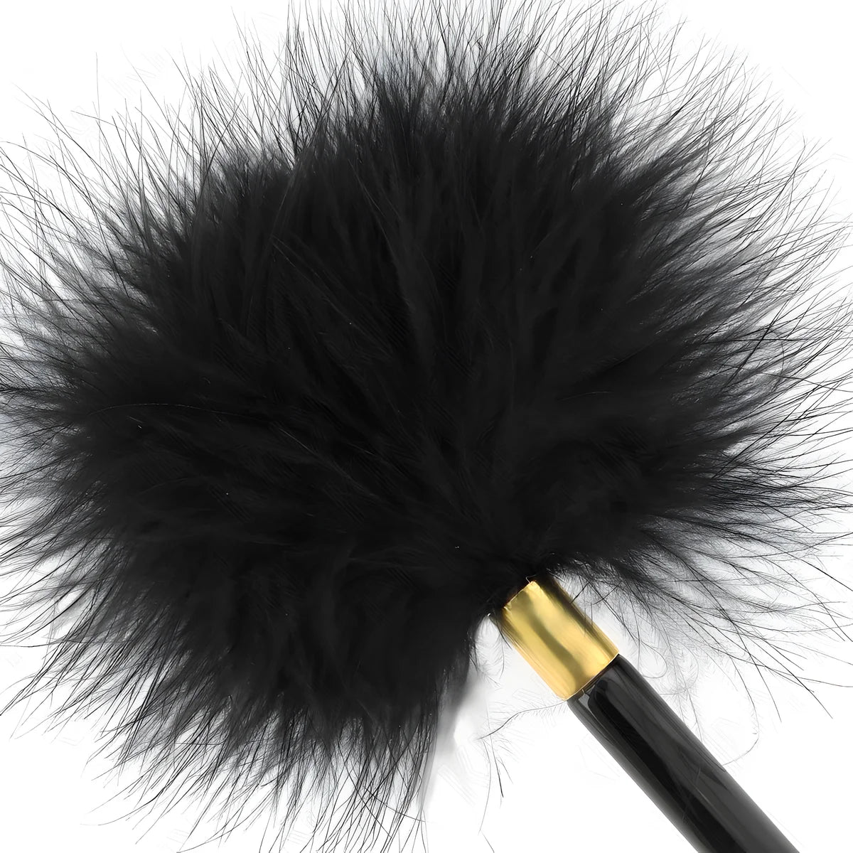 kink plumes chacoules en metal dore noir 18 cm