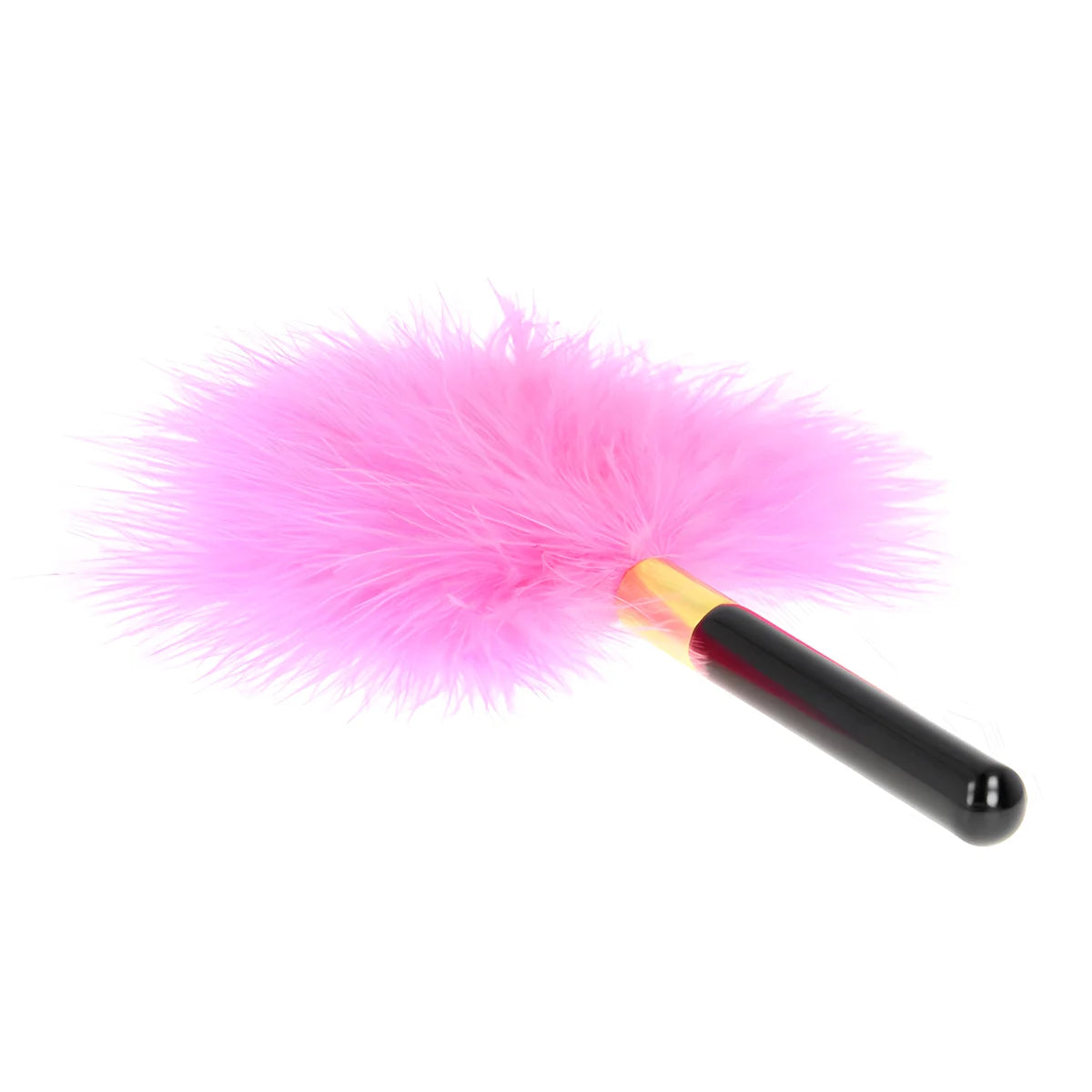 kink plumes tickle en metal dore fuchsia 18 cm
