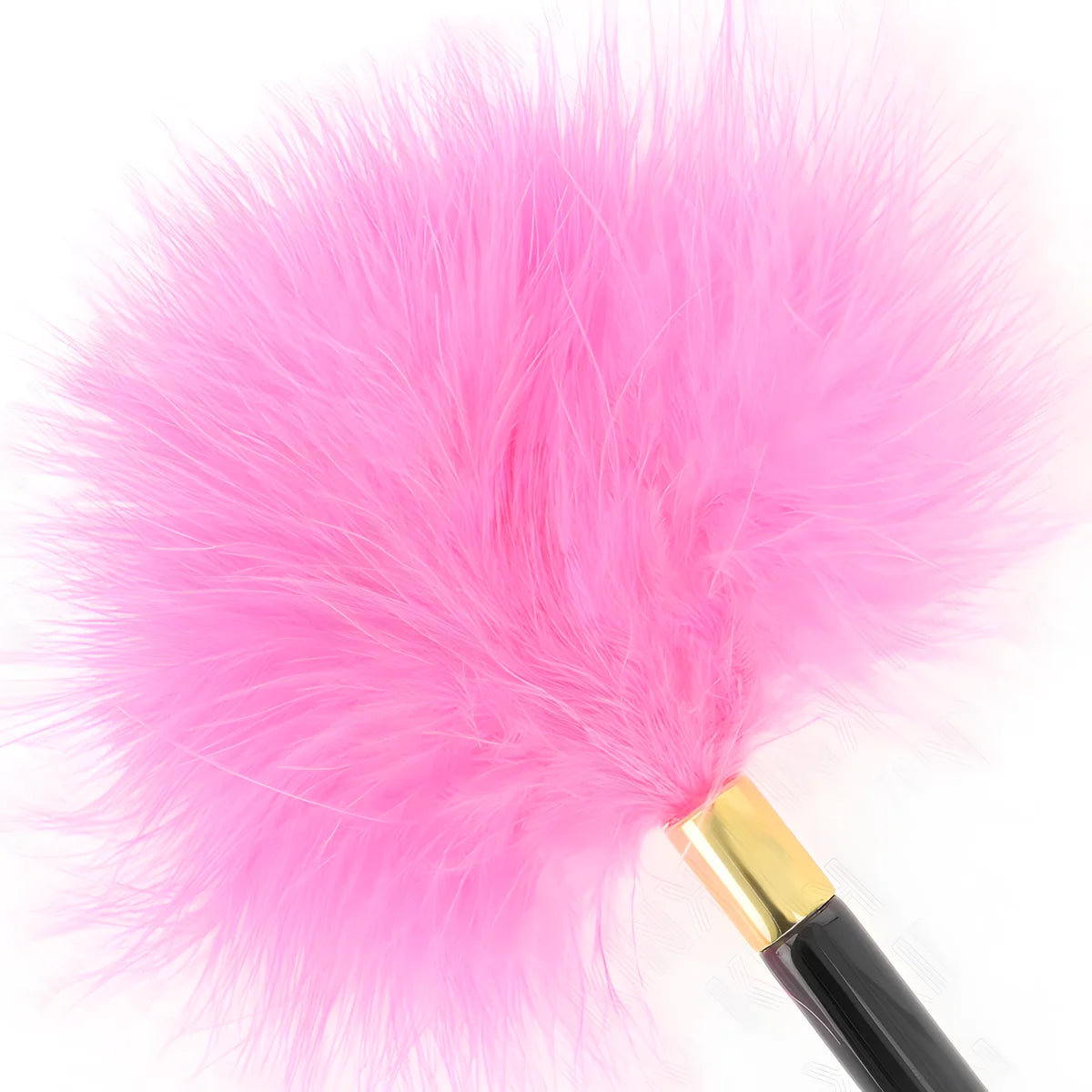 kink plumes tickle en metal dore fuchsia 18 cm