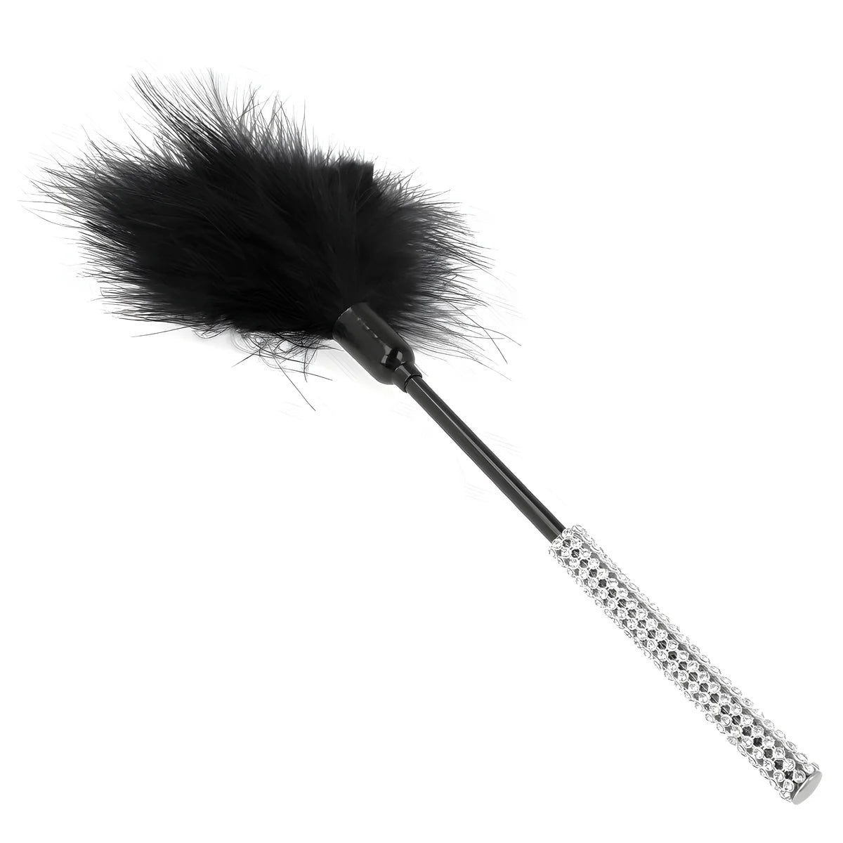 kink plumes chacouilles avec manche strass 27 cm