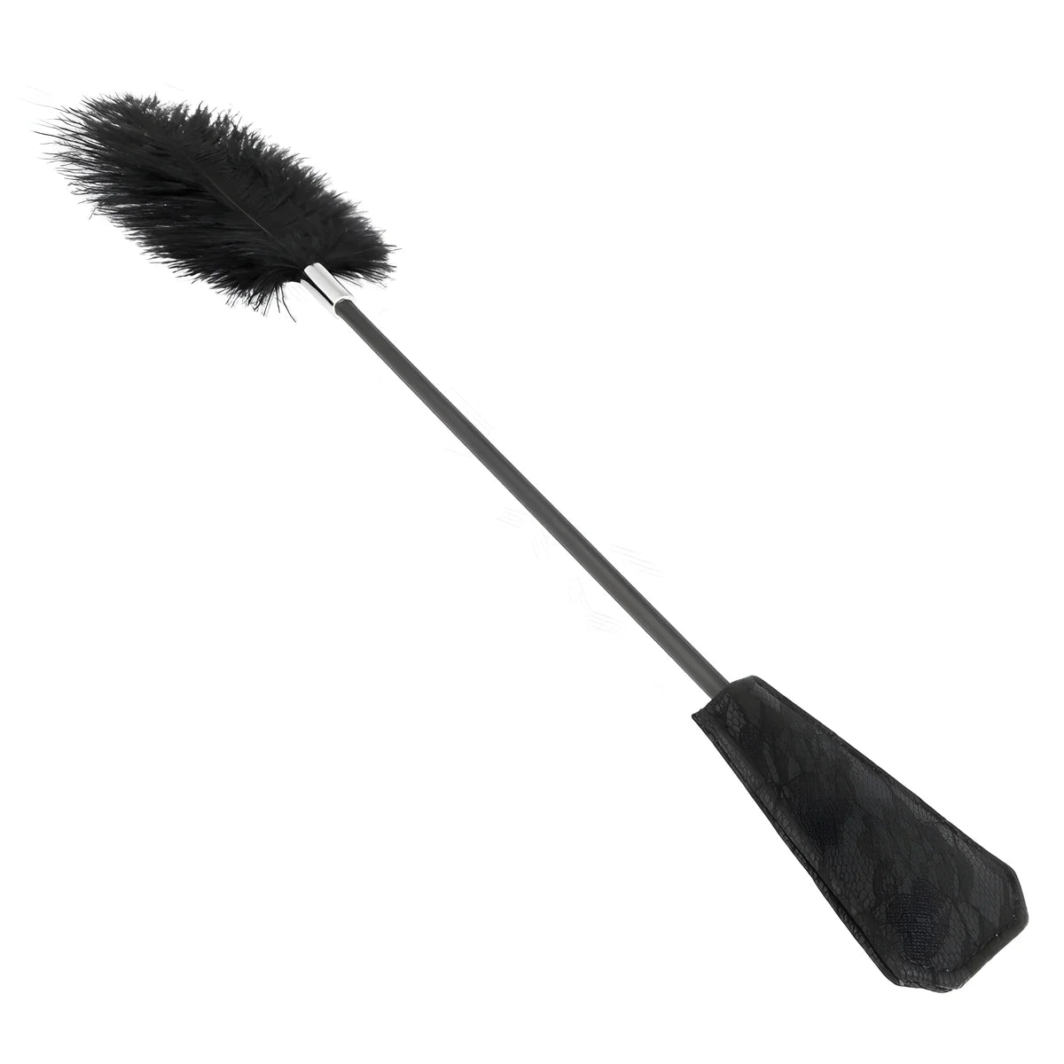 kink plumes dautruche pour tickle avec palette dentelle 56 cm