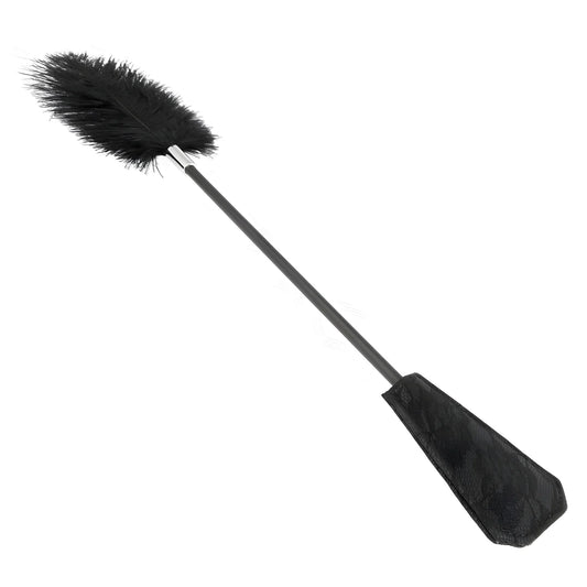 kink plumes dautruche pour tickle avec palette dentelle 56 cm