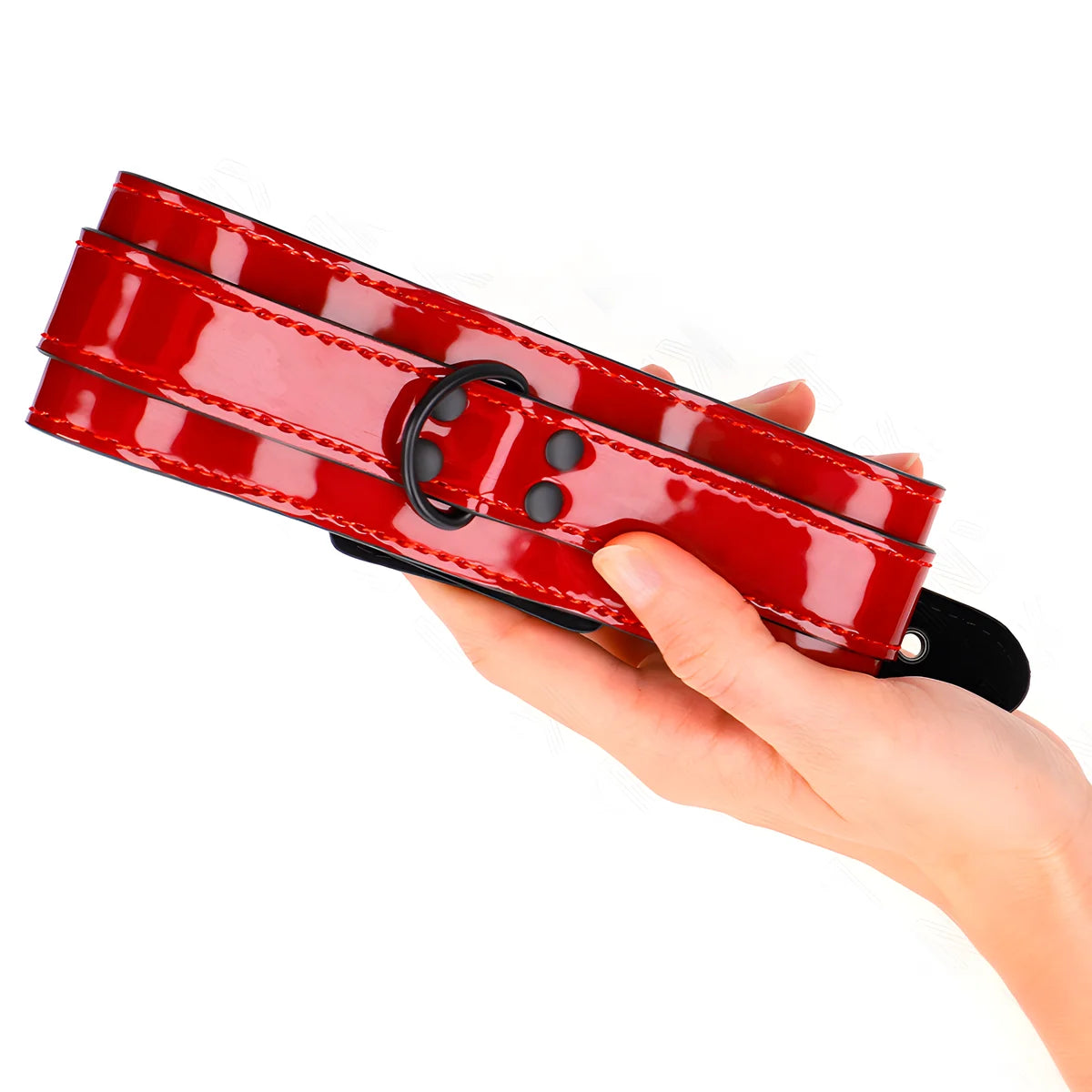 kink collier ajustable rouge vin 37 5 49 5 cm x 5 cm