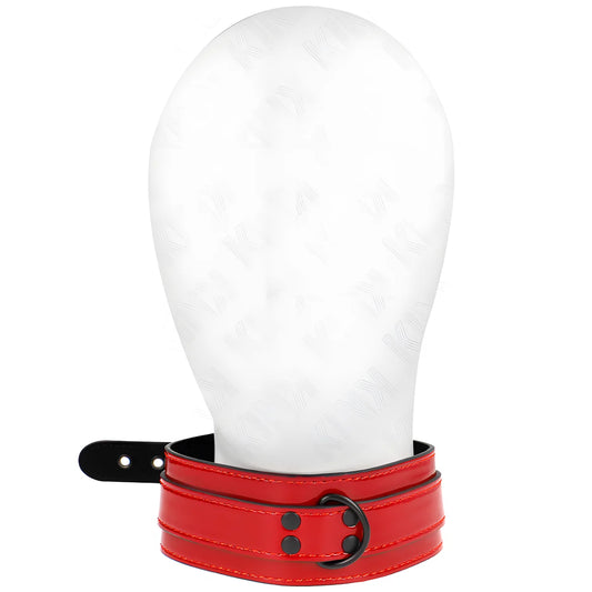 kink collier ajustable rouge vin 37 5 49 5 cm x 5 cm