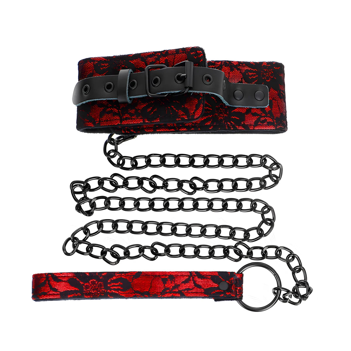 kink collier dentelle avec ceinture avec ceinture en cuir vrai 105 cm 44 x 5 5 cm