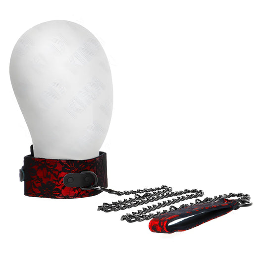 kink collier dentelle avec ceinture avec ceinture en cuir vrai 105 cm 44 x 5 5 cm