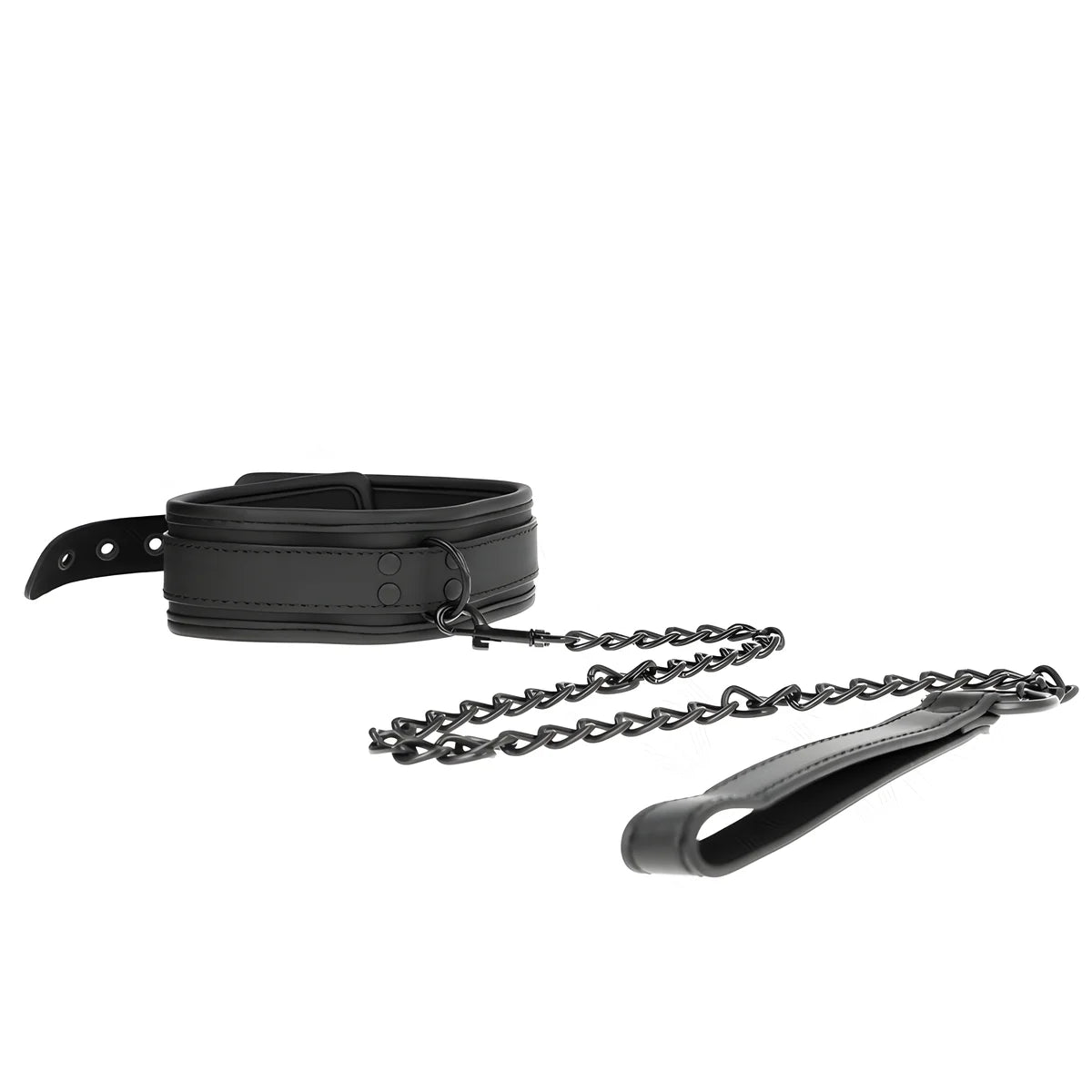 kink collier de bondage en neoprene modele 1 avec ceinture 78 cm reglable 37 5 x 49 5 cm