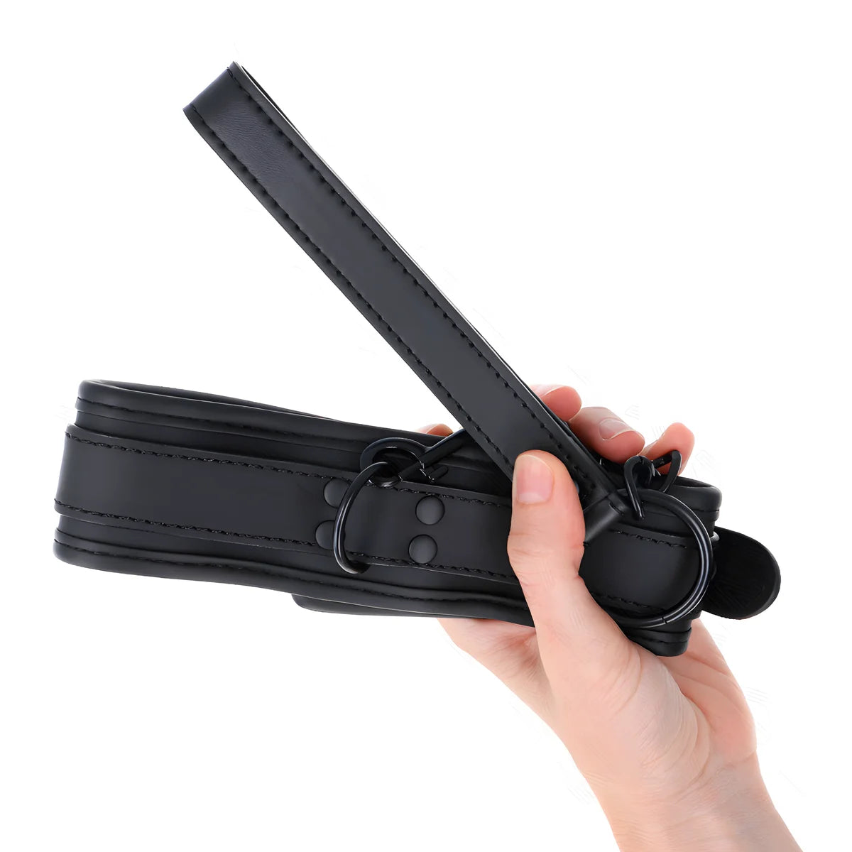 kink collier de bondage en neoprene modele 1 avec ceinture 78 cm reglable 37 5 x 49 5 cm