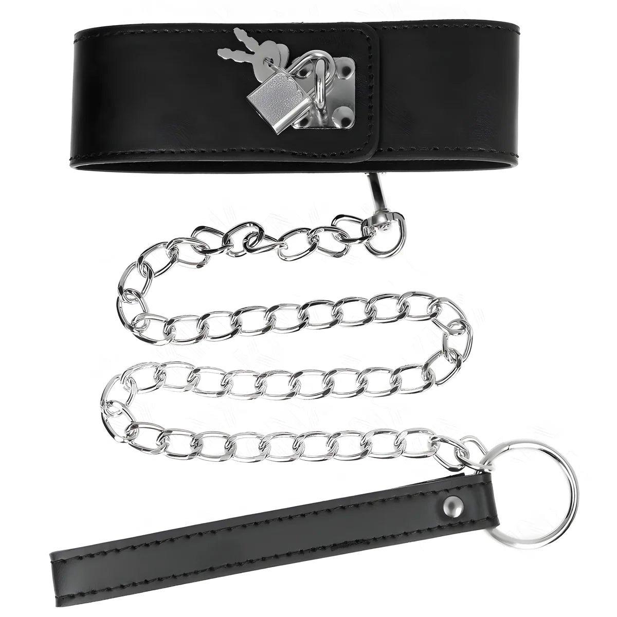 kink collier avec ceinture 65 cm avec large bracelet noir ajustable 33 5 41 cm x 5 cm