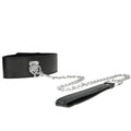 Collier large à sangle ceinture ajustable — détail design