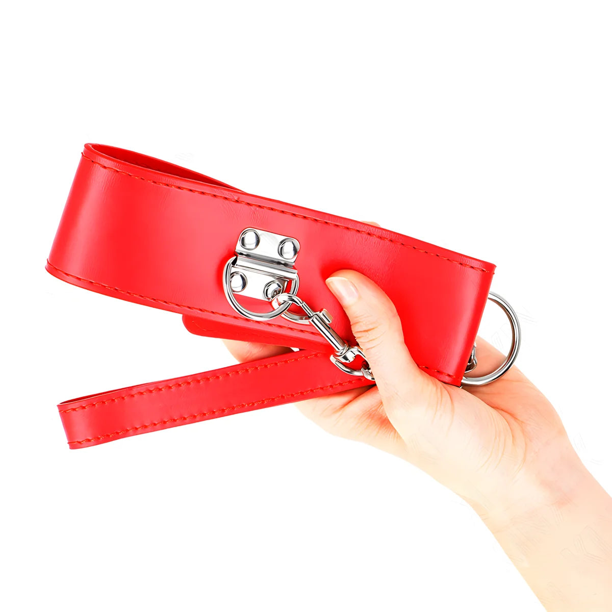 kink collier avec ceinture 65 cm avec large bracelet rouge ajustable 33 5 41 cm x 5 cm