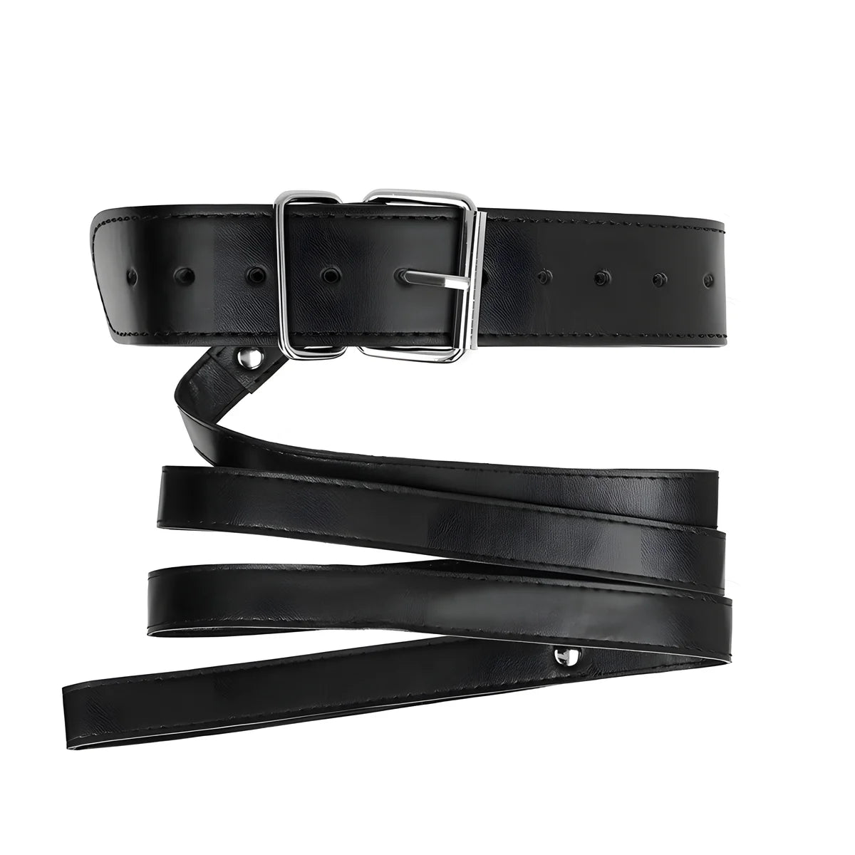 kink collier avec ceinture 116 cm bracelet noir ajustable 32 50 cm x 8 cm