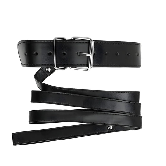 kink collier avec ceinture 116 cm bracelet noir ajustable 32 50 cm x 8 cm