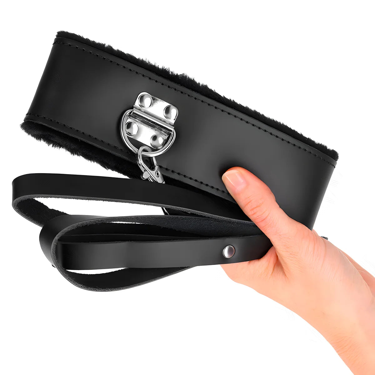 kink collier avec ceinture 116 cm avec bracelet en cuir noir ajustable 40 48 cm x 6 cm