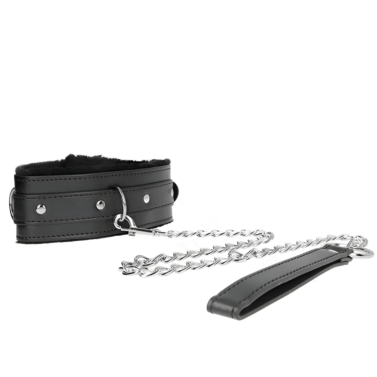 kink collier avec laisse 65 cm avec restrictions noir 36 42 cm x 5 5 cm