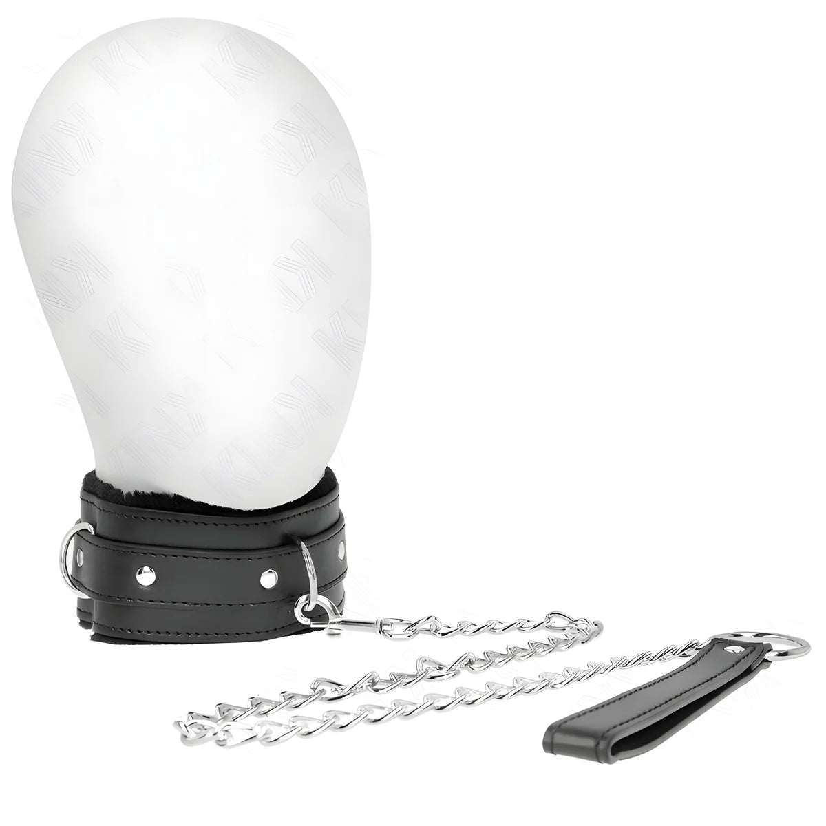 kink collier avec laisse 65 cm avec restrictions noir 36 42 cm x 5 5 cm