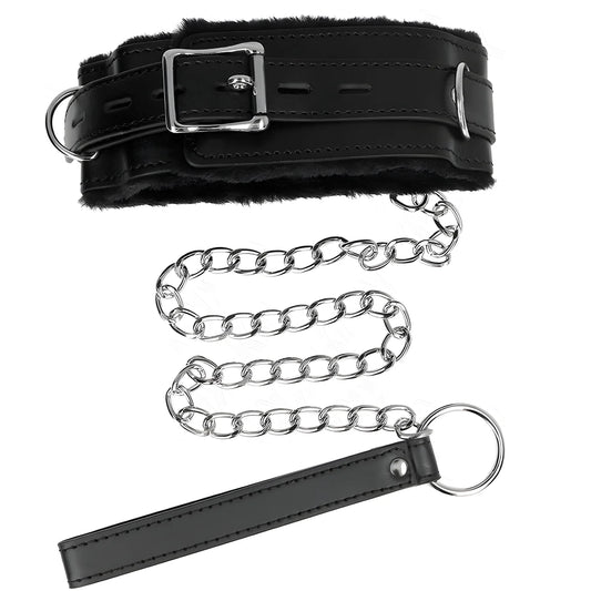 kink collier avec laisse 65 cm avec restrictions noir 36 42 cm x 5 5 cm