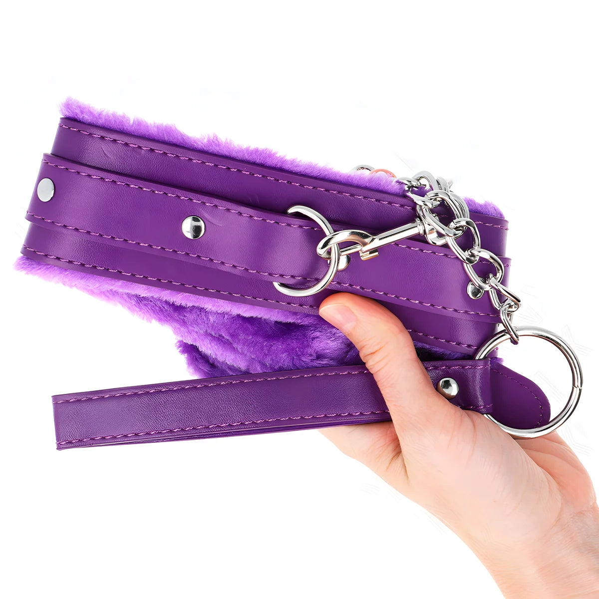 kink collier avec laisse 65 cm avec restrictions violet 36 42 cm x 5 5 cm