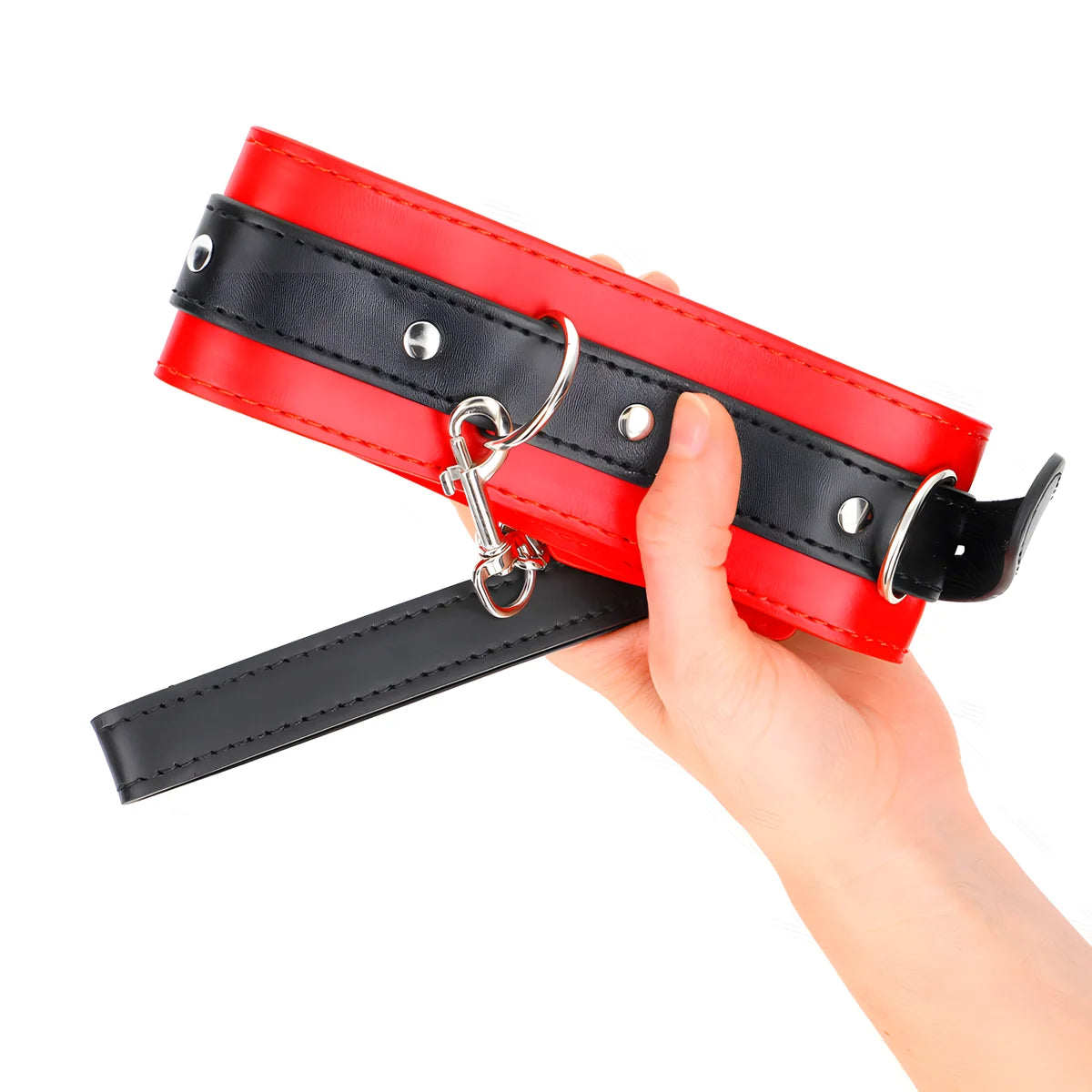 kink collier avec ceinture 65 cm avec sangle rouge 54 x 4 5 cm