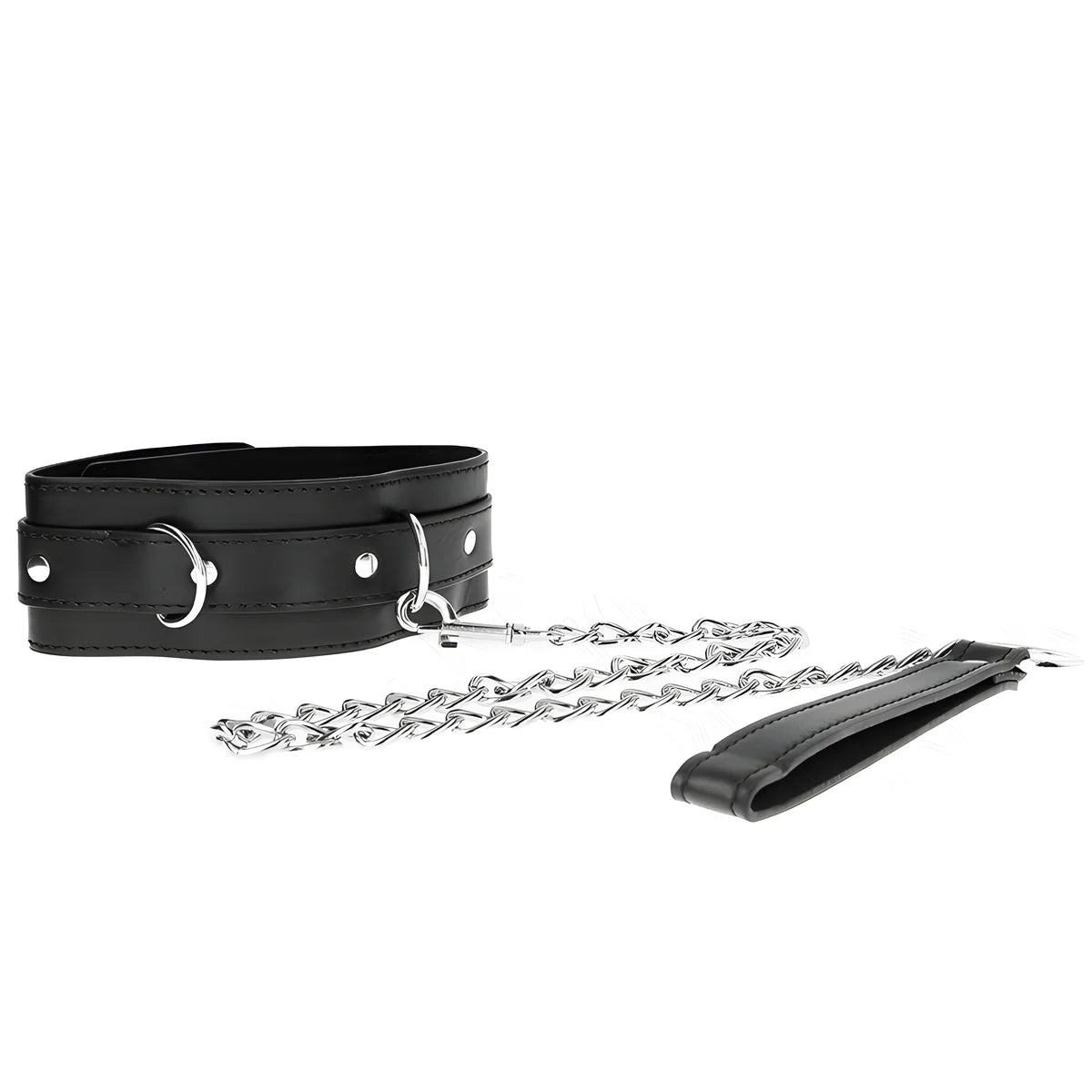 kink collier avec ceinture 65 cm avec sangle noir 54 x 4 5 cm