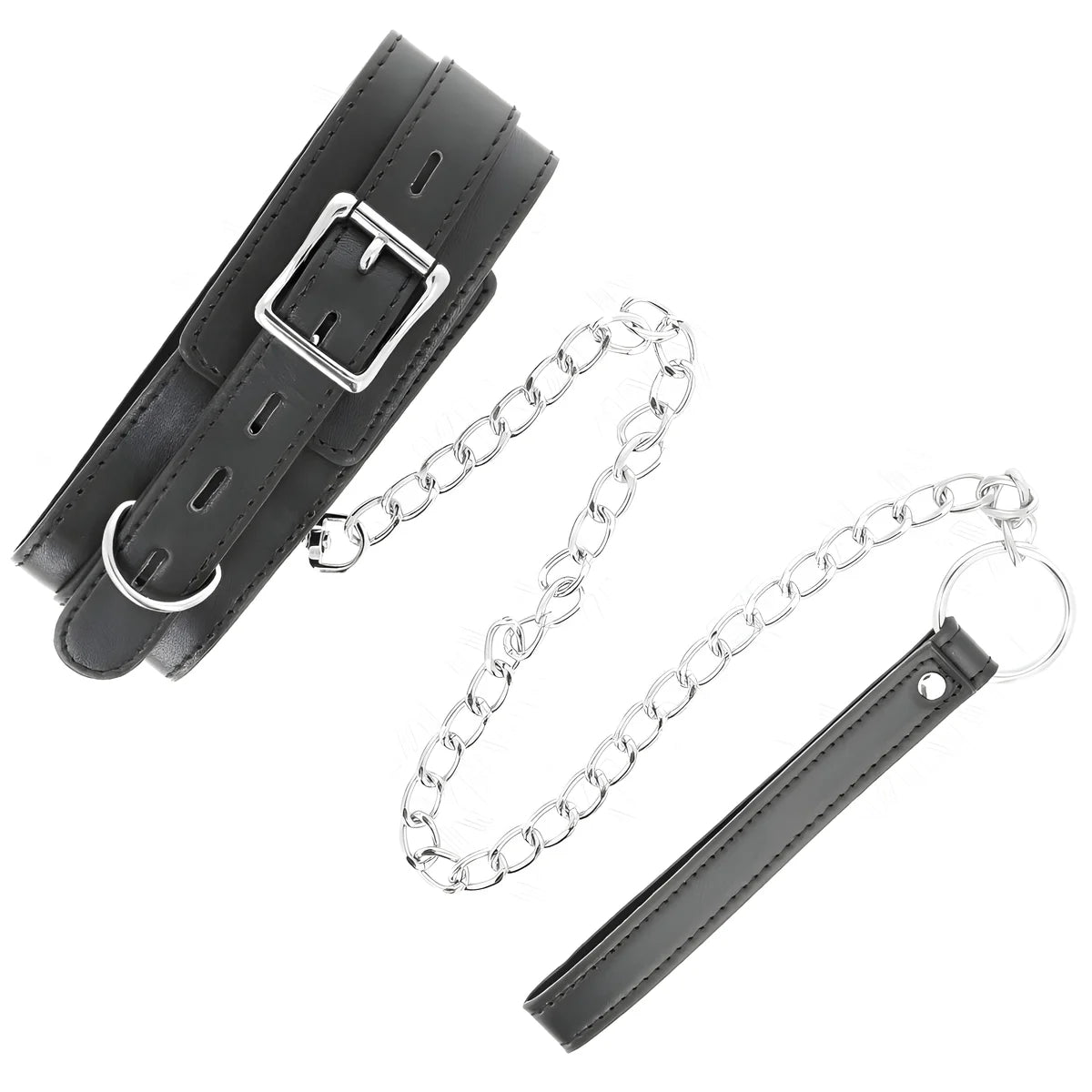 kink collier avec ceinture 65 cm avec sangle noir 54 x 4 5 cm