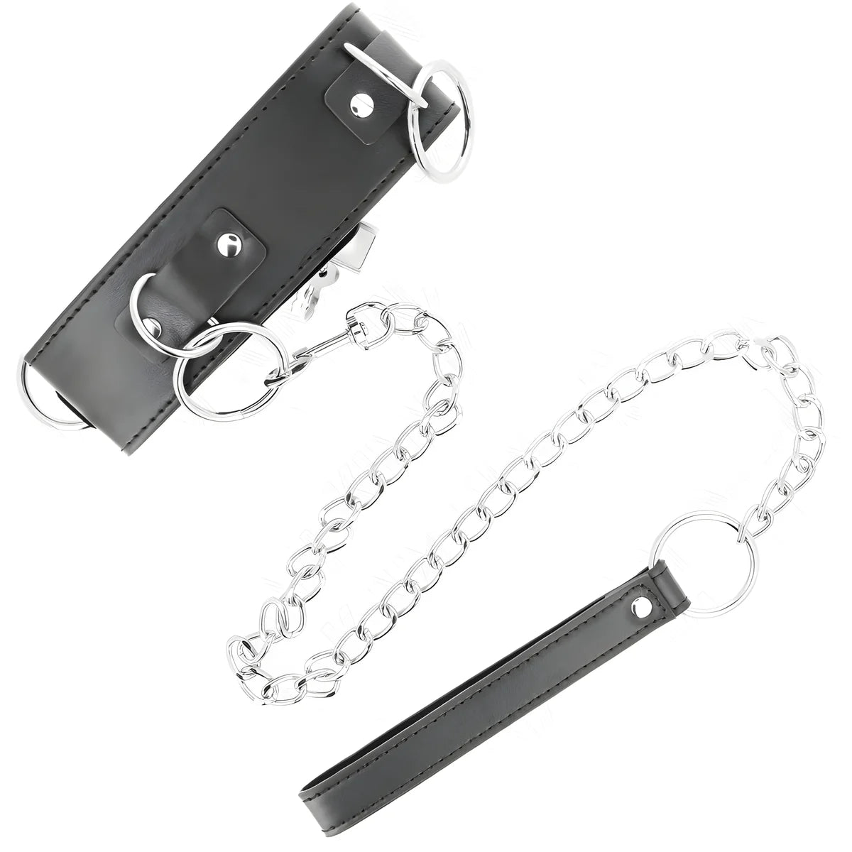 kink collier avec laisse 65 cm 3 anneaux modele 2 reglable 36 43 cm x 5 cm