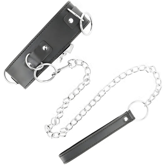 kink collier avec laisse 65 cm 3 anneaux modele 2 reglable 36 43 cm x 5 cm