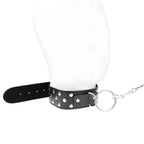 kink collier rivet anneau avec ceinture 65 cm noir ajustable 36 50 cm x 3 8 cm