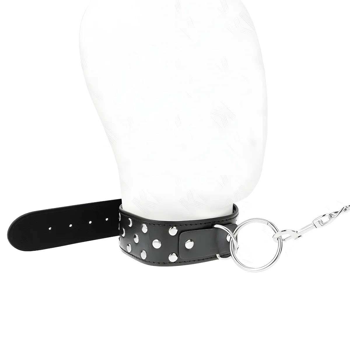 kink collier rivet anneau avec ceinture 65 cm noir ajustable 36 50 cm x 3 8 cm