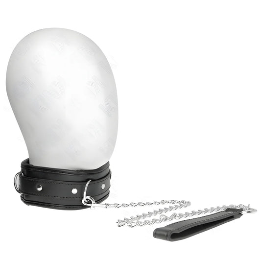 kink collier avec bracelet imitation cuir eponge modele 3 reglable 37 54 cm x 3 cm