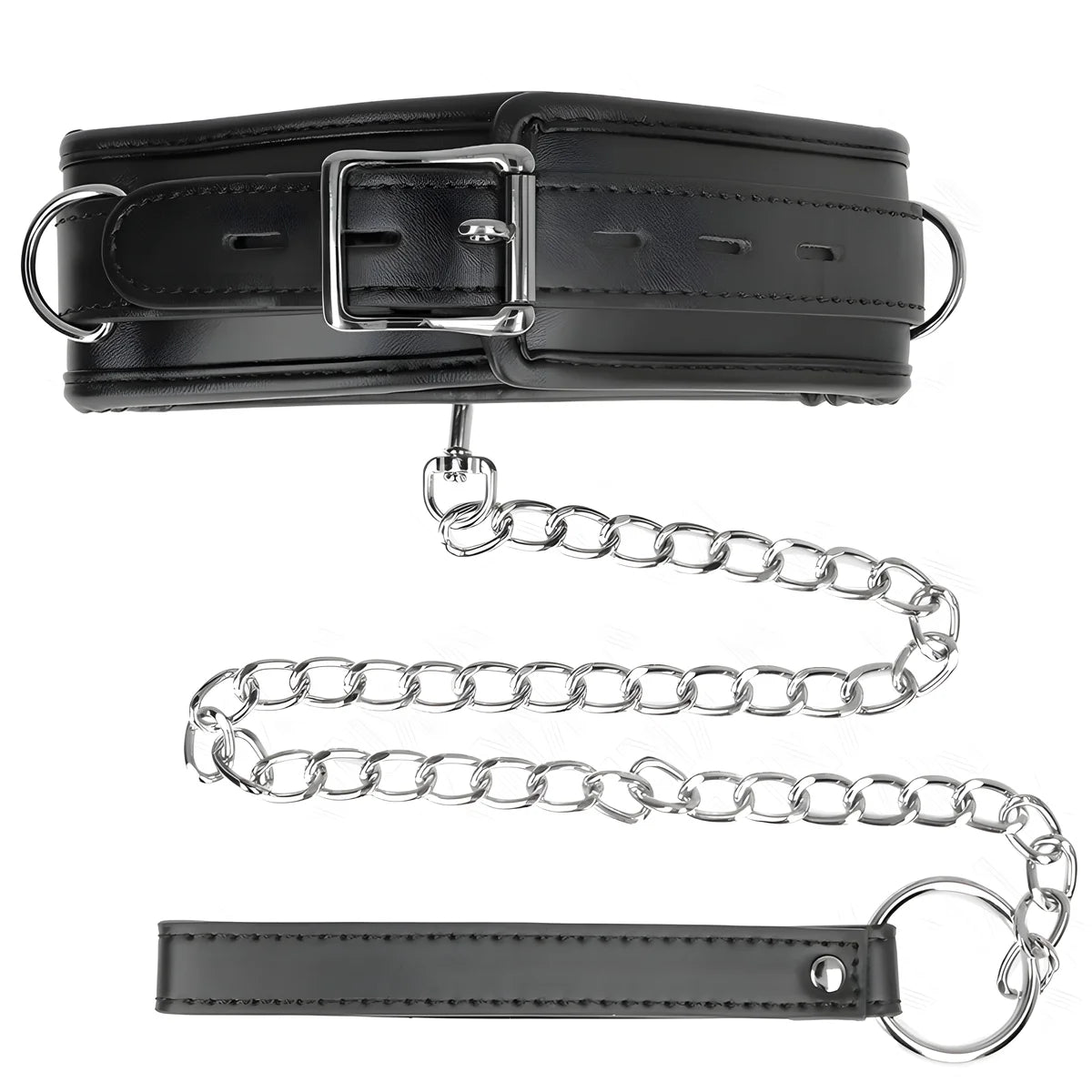 kink collier avec bracelet imitation cuir eponge modele 3 reglable 37 54 cm x 3 cm