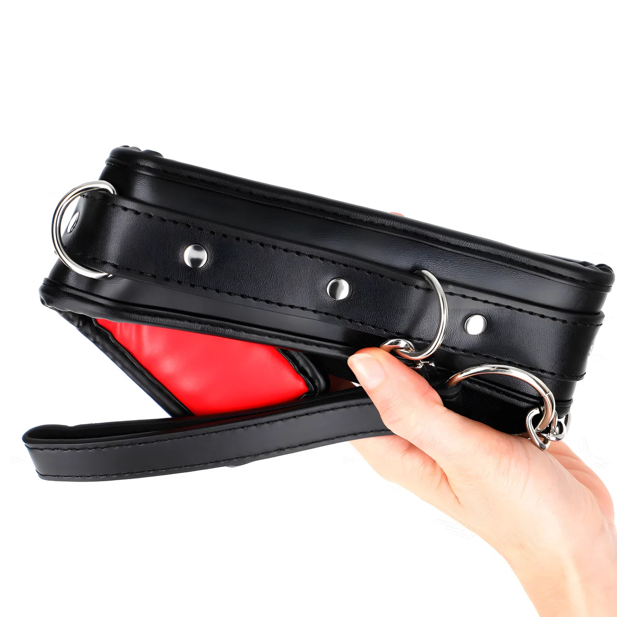 kink collier avec bracelet imitation cuir eponge modele 3 reglable 37 54 cm x 3 cm