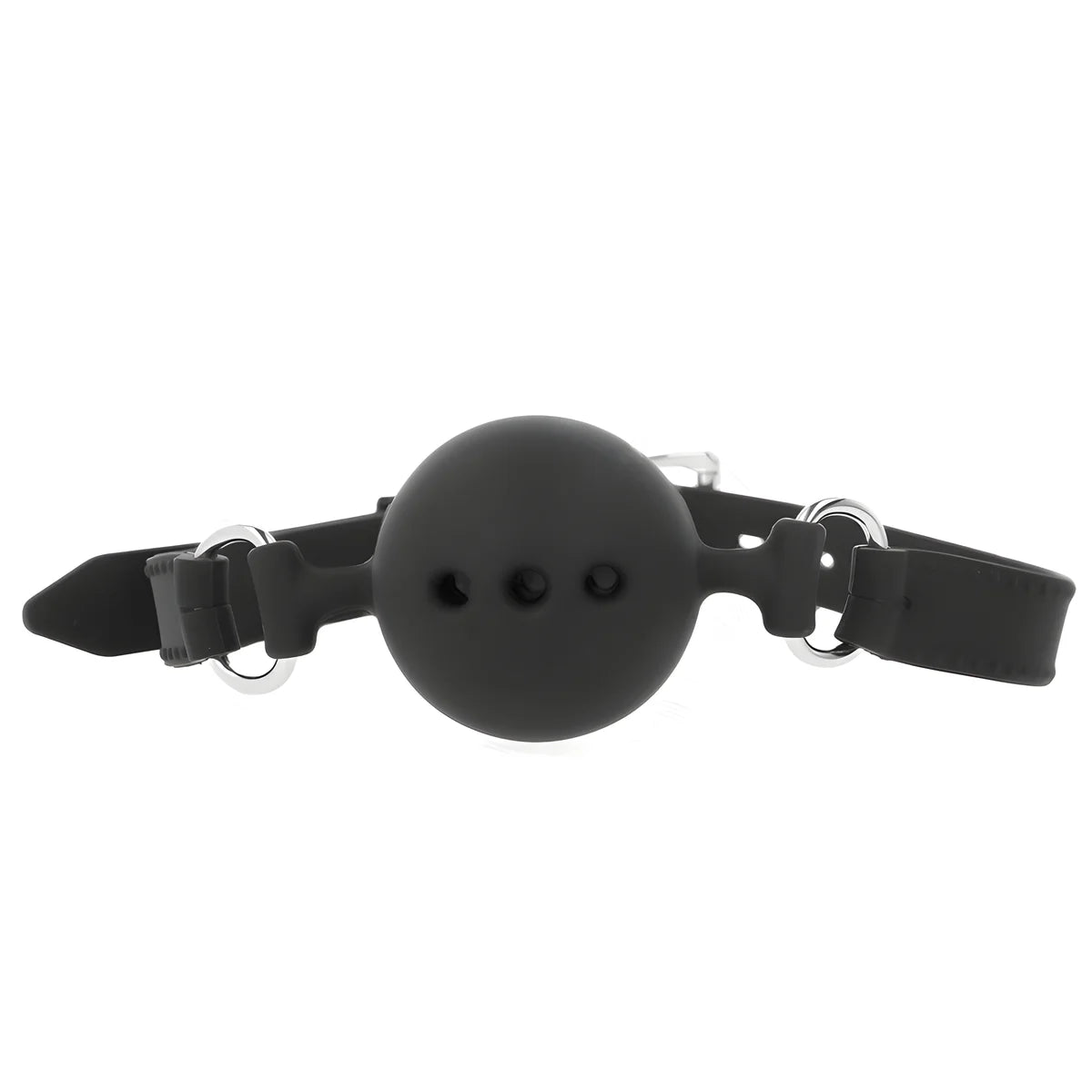 kink baton entierement silicone 55 x 2 cm avec boule 4 5 cm taille m noir ajustable 35 51 cm