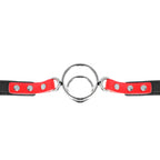 kink gag avec plusieurs o rings 4 4 8 cm rouge 38 x 56 cm