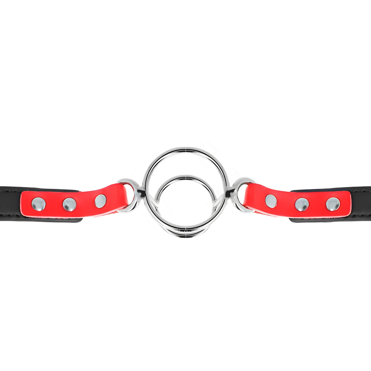 kink gag avec plusieurs o rings 4 4 8 cm rouge 38 x 56 cm