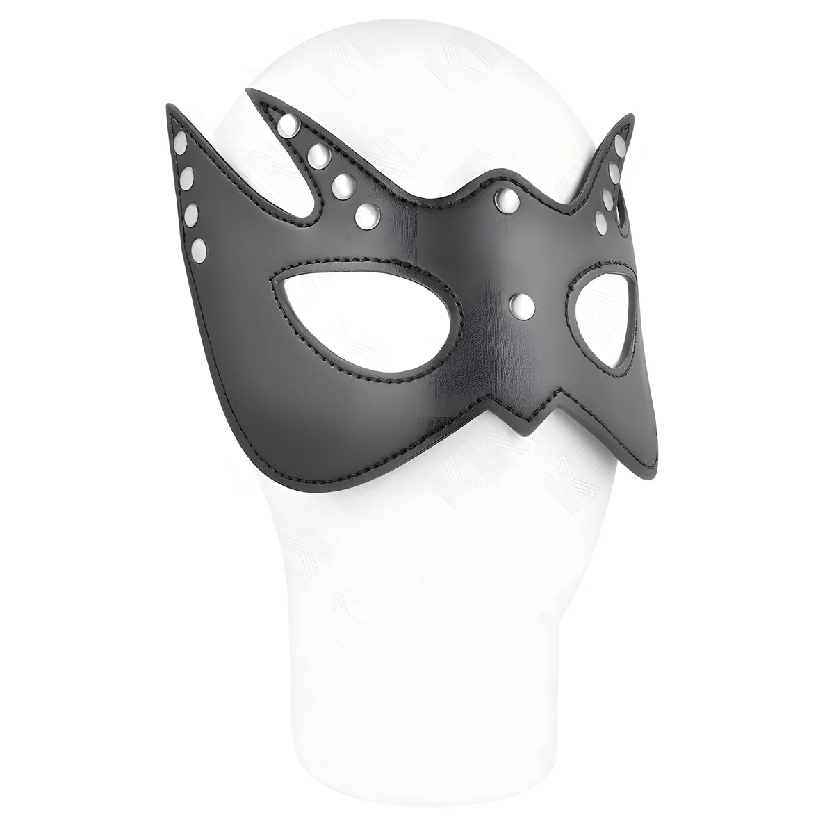 kink masque de chauve souris avec rivets 23 x 15 cm
