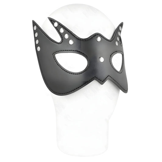 kink masque de chauve souris avec rivets 23 x 15 cm