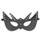 kink masque de chauve souris avec rivets 23 x 15 cm