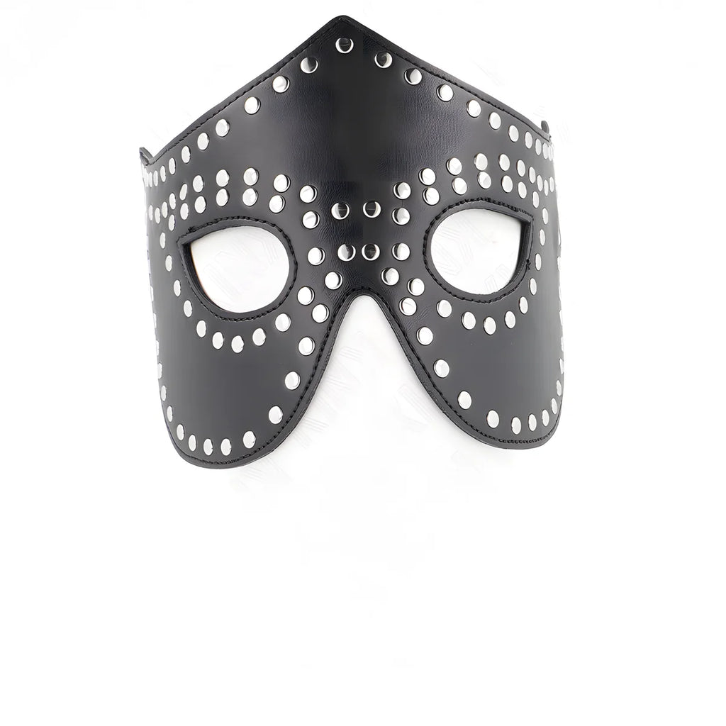 kink masque en cuirette a rivets modele 2 30 x 12 cm