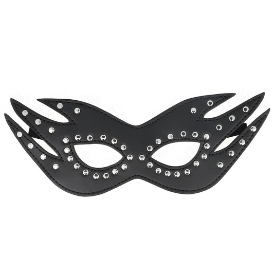 kink masque en cuirette a rivets modele 3 26 x 9 5 cm