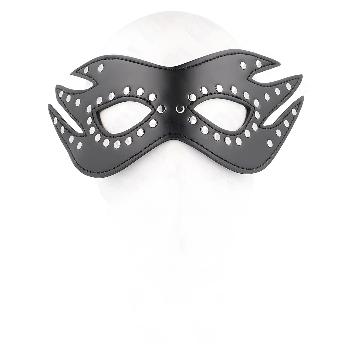 kink masque en cuirette a rivets modele 3 26 x 9 5 cm