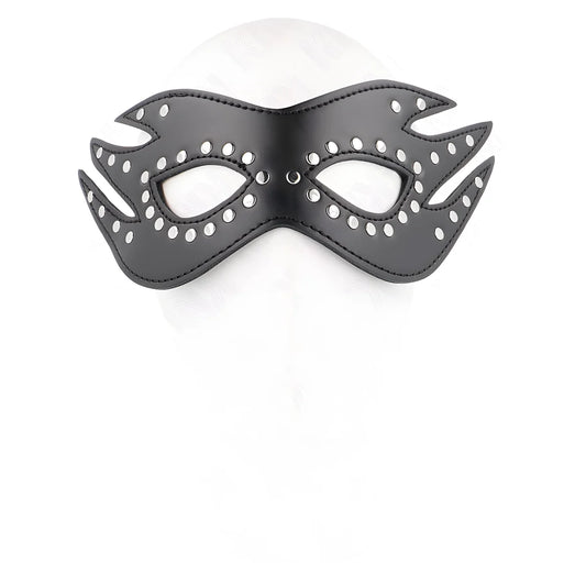 kink masque en cuirette a rivets modele 3 26 x 9 5 cm