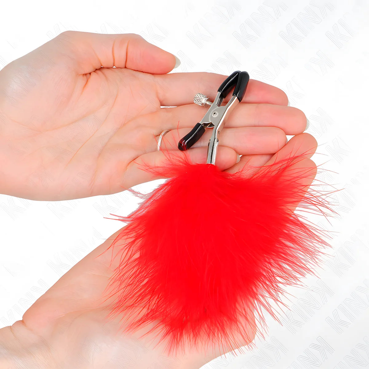 kink pince a meton plume rouge 7 cm