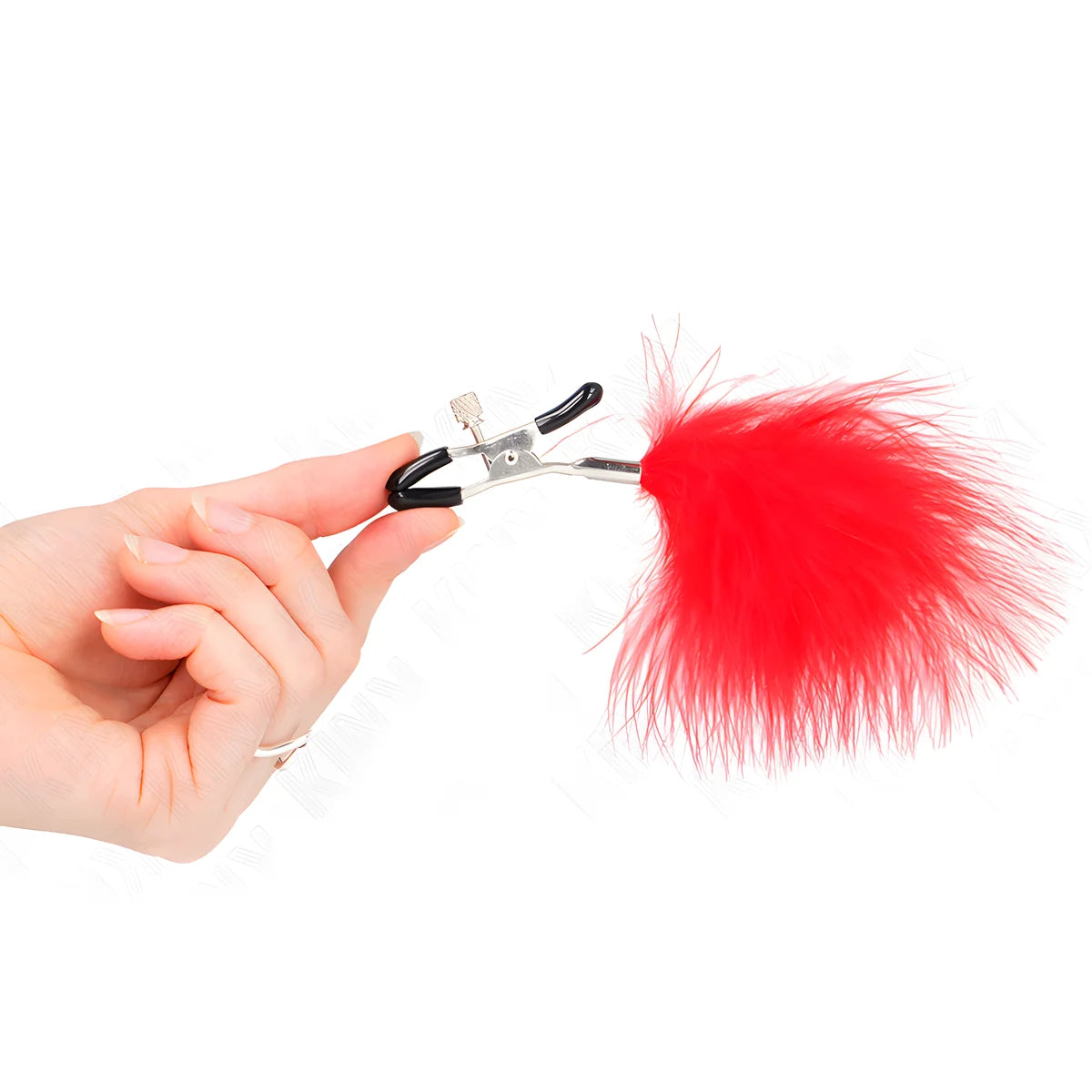 kink pince a meton plume rouge 7 cm