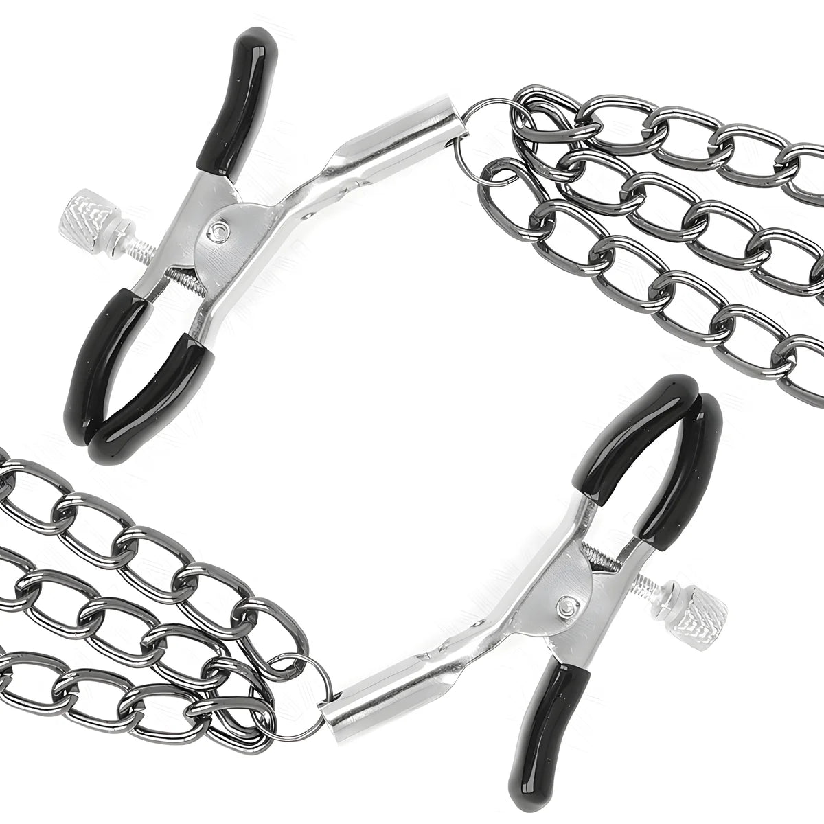 kink pinces a metelier avec 3 chaines noires 20 23 28 cm