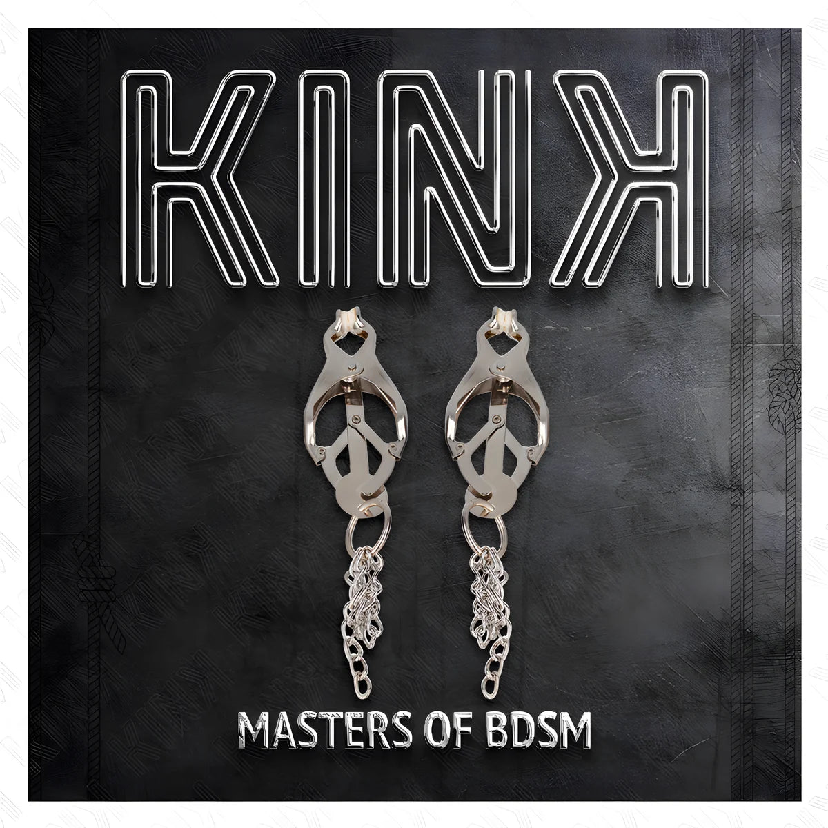 kink pinces a metelles trefle japonais avec petites chaines argent