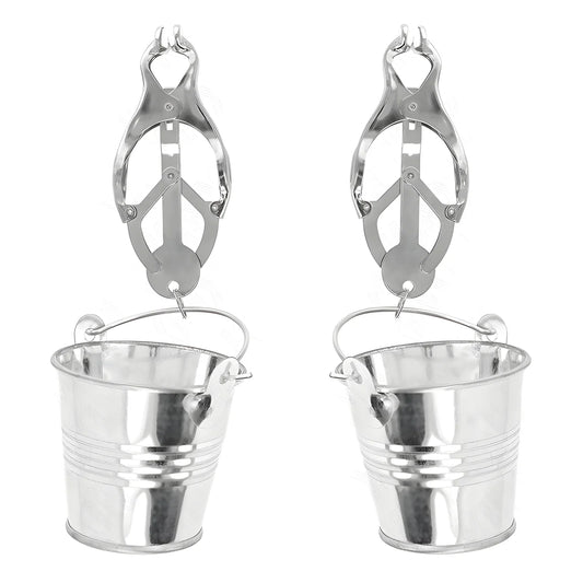 kink pinces a seins trefle japonais avec seau argent