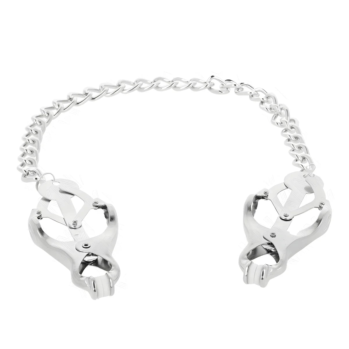 kink pinces a metelles trefle japonais avec chaine argent 30 cm