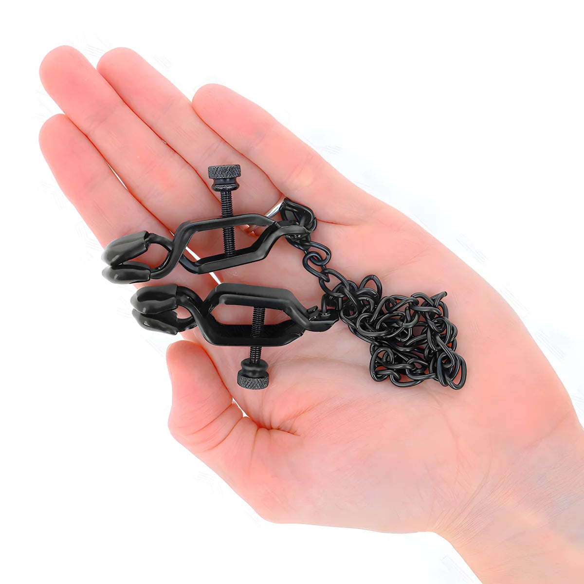 kink pinces a metelles chaine plate noir 30 cm